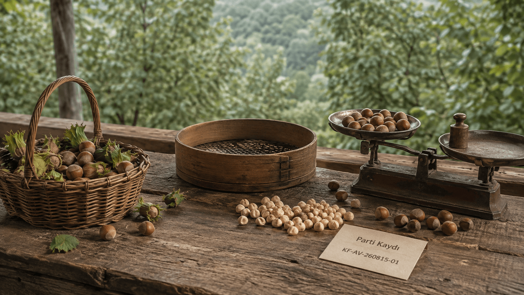 Fındık hasadı